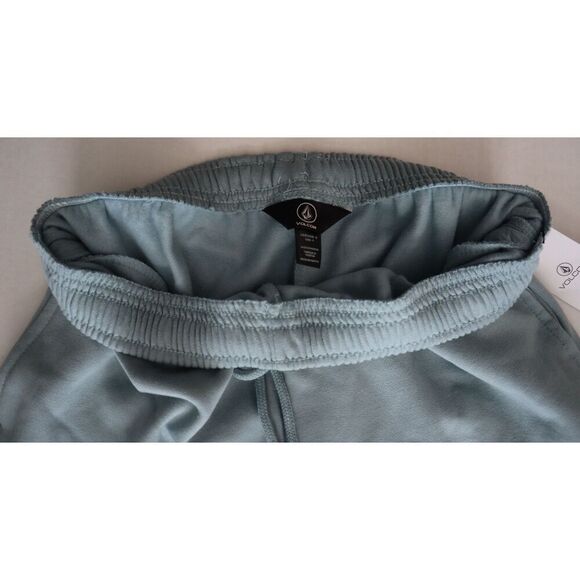 Volcom B0902402 Women's Sz S Blue Just Chill Mid-Rise Fleece Shorts - Picture 5 of 10